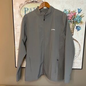 Team 365 Men's Leader Soft Shell Jacket, Lt grey, sz XL